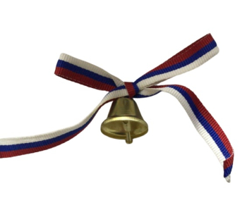 Колокольчик с бантом триколор РФ ZVM0000006 Колокольчик с бантом триколор РФ ZVM0000006