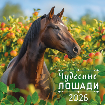 БОЛЬШОЙ перекидной настенный календарь на скрепке на 2026 год "Символ года. Чудесные лошади" БПК-26-007 (без упаковки)
