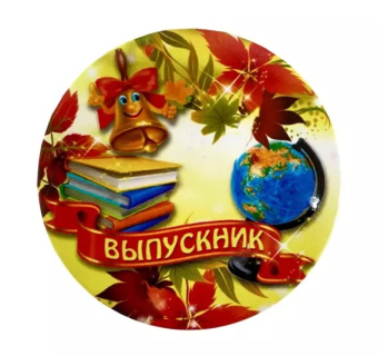 Сувенирный наградной значок "Выпускник" ZNMET00004