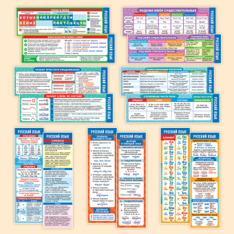 Набор закладок "Русский язык" ЗШ-001