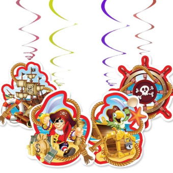 Бумажная подвеска-спираль "Весёлый пират" SE01-0010-107P04