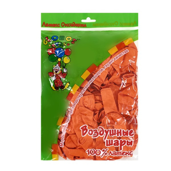 Воздушные шары "Без рисунка. Оранжевый" арт.4607145435740
