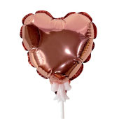 Топпер шар Самодув "Сердце Rose Gold" арт.4690296067328