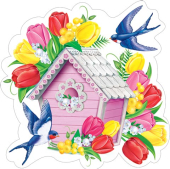 Украшение на скотче "Скворечник" 7-64-8022