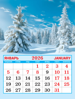 Календарь на магните на 2026 год "Природа. Берёза у пруда" КМО-26-031 (в упаковке) Календарь на магните на 2026 год "Природа. Берёза у пруда" КМО-26-031 (в упаковке)