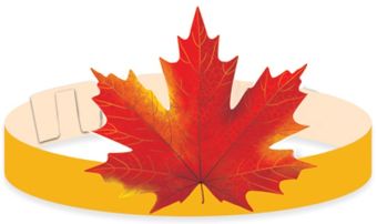 Маска-ободок на голову "Кленовый лист" МА-11468