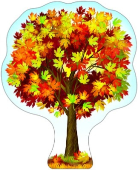 Вырубной плакат "Клён осенний" Ф-8736