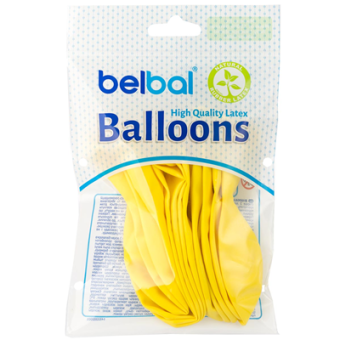 Шары в наборе "В 105/006 Пастель Экстра Yellow 12 штук" 1102-2764
