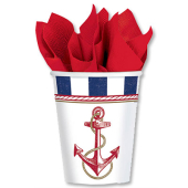 Праздничные бумажные стаканы "Морская" 1502-2002