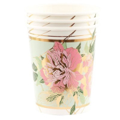 Праздничные бумажные стаканы "Пионы" 1502-4511