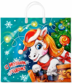 Пакет НГ п/э с пл.ручками 37*34 "Ерёма" НГ ПР3734Ер