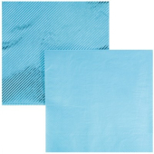 Праздничные бумажные салфетки "Голубая. Тиснение фольгой" 1502-4883