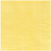 Праздничные бумажные салфетки "Без рисунка. Пастель жёлтая" 1502-4912