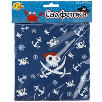 Праздничные бумажные салфетки "Пиратский Остров" 1502-5694