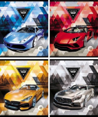 Набор тетрадей в клетку с полями "Машины" арт.ТОК48КР-МШ