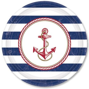 Одноразовые тарелки для праздника "Морская" 1502-1995