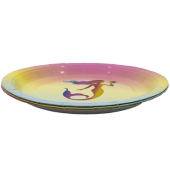 Одноразовые тарелки для праздника "Русалка радужная" 1502-4070