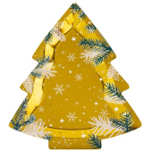 Тарелки бумажные фигурные "Динозаврики" 27см 1502-5904