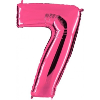Фольгированный цифра "7" Pink 1207-2185