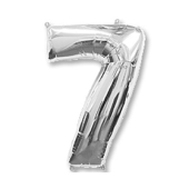 Фольгированный цифра "7" Silver 1207-3069