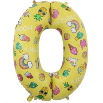 Фольгированный цифра "0" Fashion 1207-3701