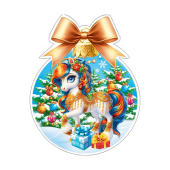 Украшение на скотче "Год Лошади" 7-66-5225