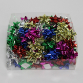 Подарочный бант-звезда в ассортименте "MEDIUM №2 Металл" арт.53501