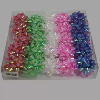 Подарочный бант-звезда в ассортименте "LARGE №3 Перламутр" арт.53505