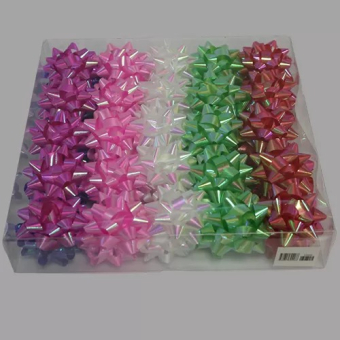 Подарочный бант-звезда в ассортименте "LARGE №3 Перламутр" арт.53505