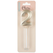 Свеча-цифра "2" Грани арт.802982