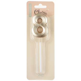 Свеча-цифра "8" Грани арт.802988