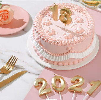 Свеча-цифра "8" Грани арт.802988