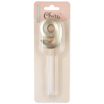 Свеча-цифра "9" Грани арт.802989