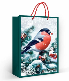 Подарочный пакет "Снегири" 7.0000835