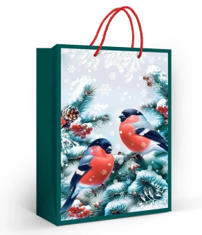 Подарочный пакет "Снегири" 7.0000835
