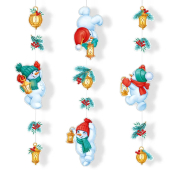 Оформительский набор "Снеговики с волшебными фонариками" 3.0001186