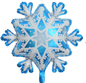 Фольгированный шар "Снежинка" Ч54344