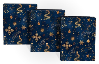 Набор подарочных коробок ПРЯМОУГОЛЬНИК 3в1 "Ночные грёзы" Д10103П.410