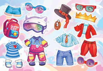 Книжка Одень куклу "Самый стильный кот" ОВБ-020