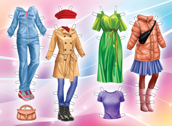 Книжка Одень куклу "Модница" ОВ-058