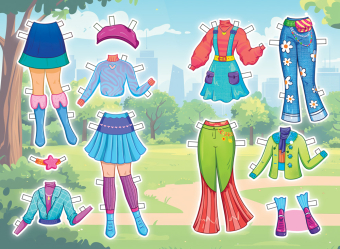 Книжка Одень куклу "Четыре сезона" ОВ-062