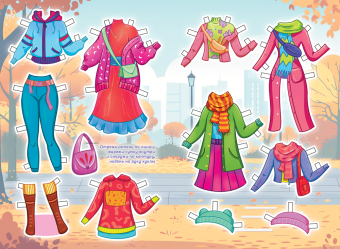 Книжка Одень куклу "Четыре сезона" ОВ-062