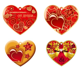Набор открыток "Сердечки-валентинки" *КМ-17223