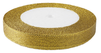лента в бобине парча "Мерцающий блеск. Золото. Металлик" LJC120