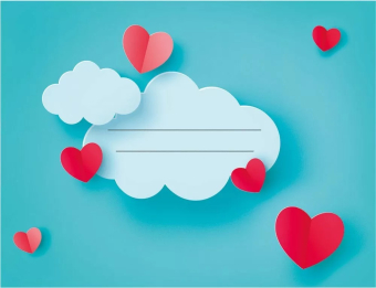 Художественный конверт "Голубые облачка" 091.585