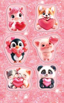 Наклейка "Зверушки с сердцем" 0-11-14145
